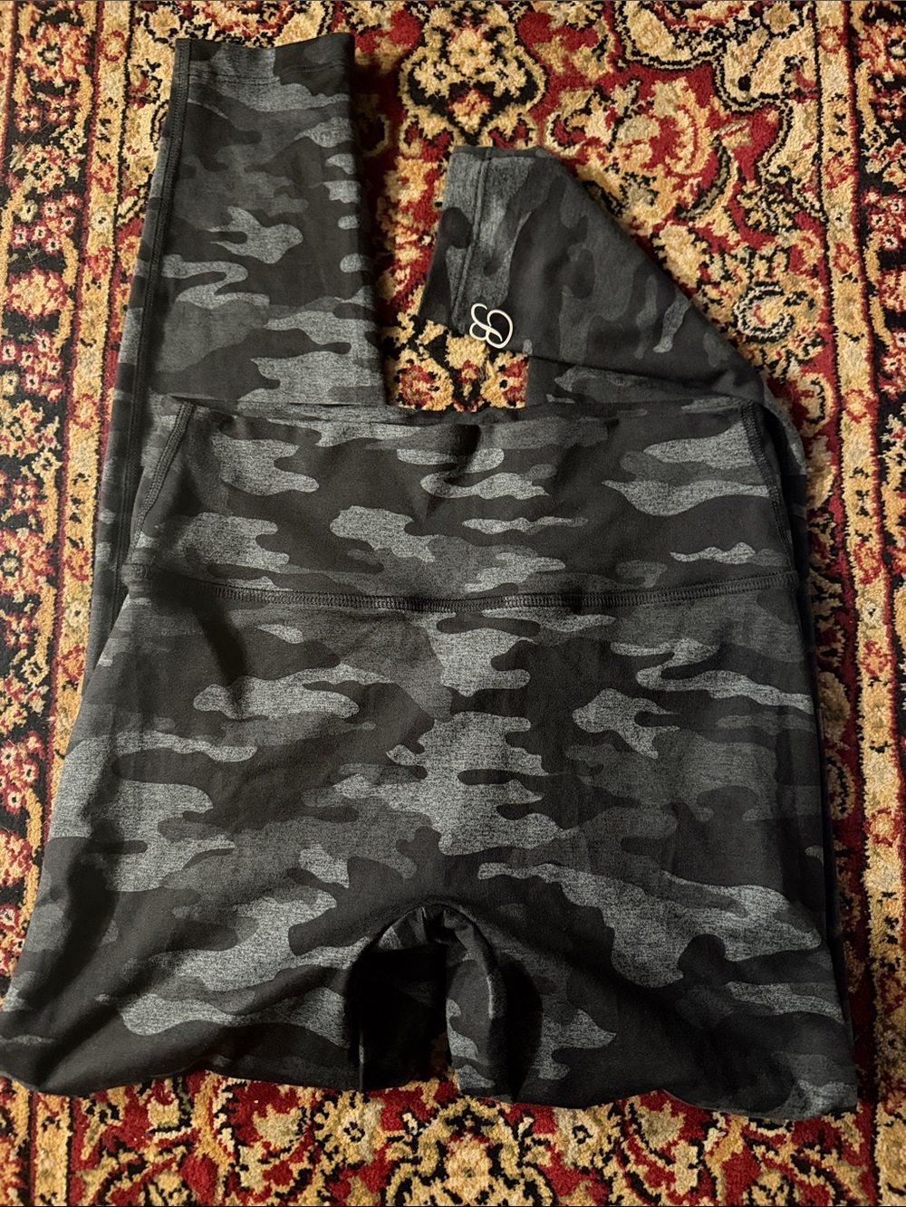 Bombshell sportswear Charcoal Camo scrunchie High-Waist Leggings